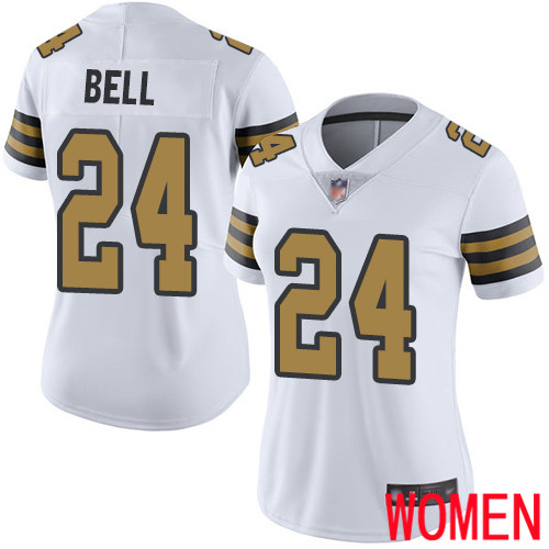 New Orleans Saints Limited White Women Vonn Bell Jersey NFL Football #24 Rush Vapor Untouchable Jersey->women nfl jersey->Women Jersey